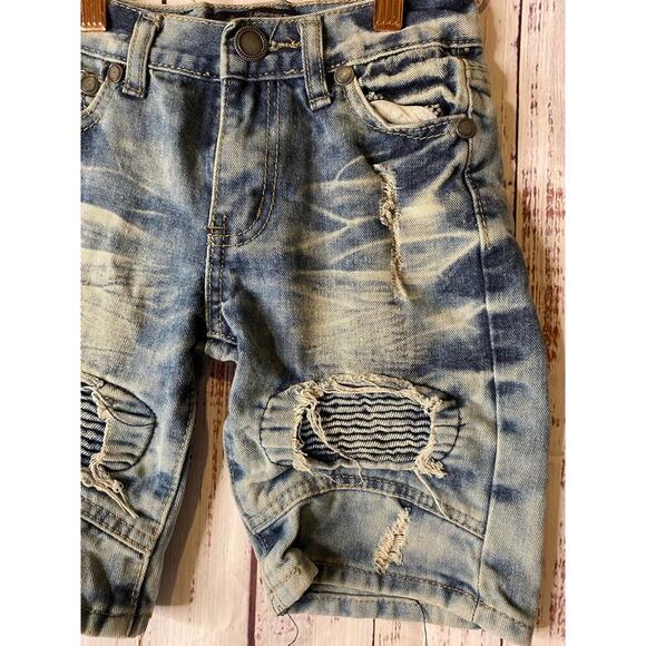 Road Narrows Blue Jean Shorts Boys Sz 5 - Picture 5 of 8